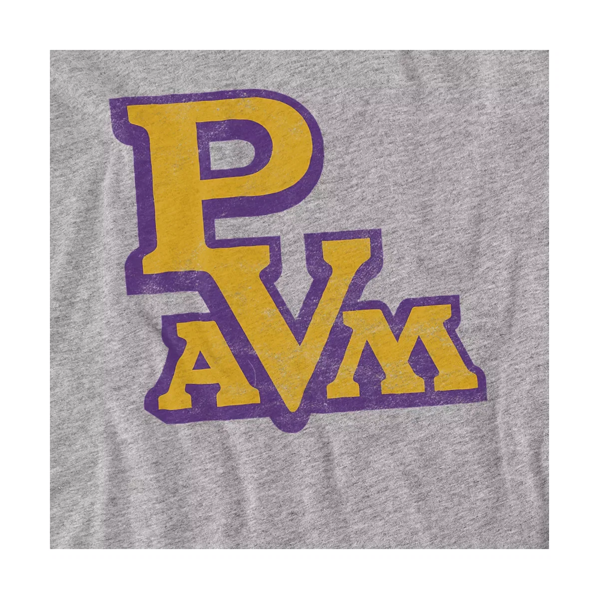 Детский боди-комбинезон на кнопках с принтом Prairie View A&M University Distressed Primary Logo Infant Snap Suit NCAA, Athletic Heather — фото 2