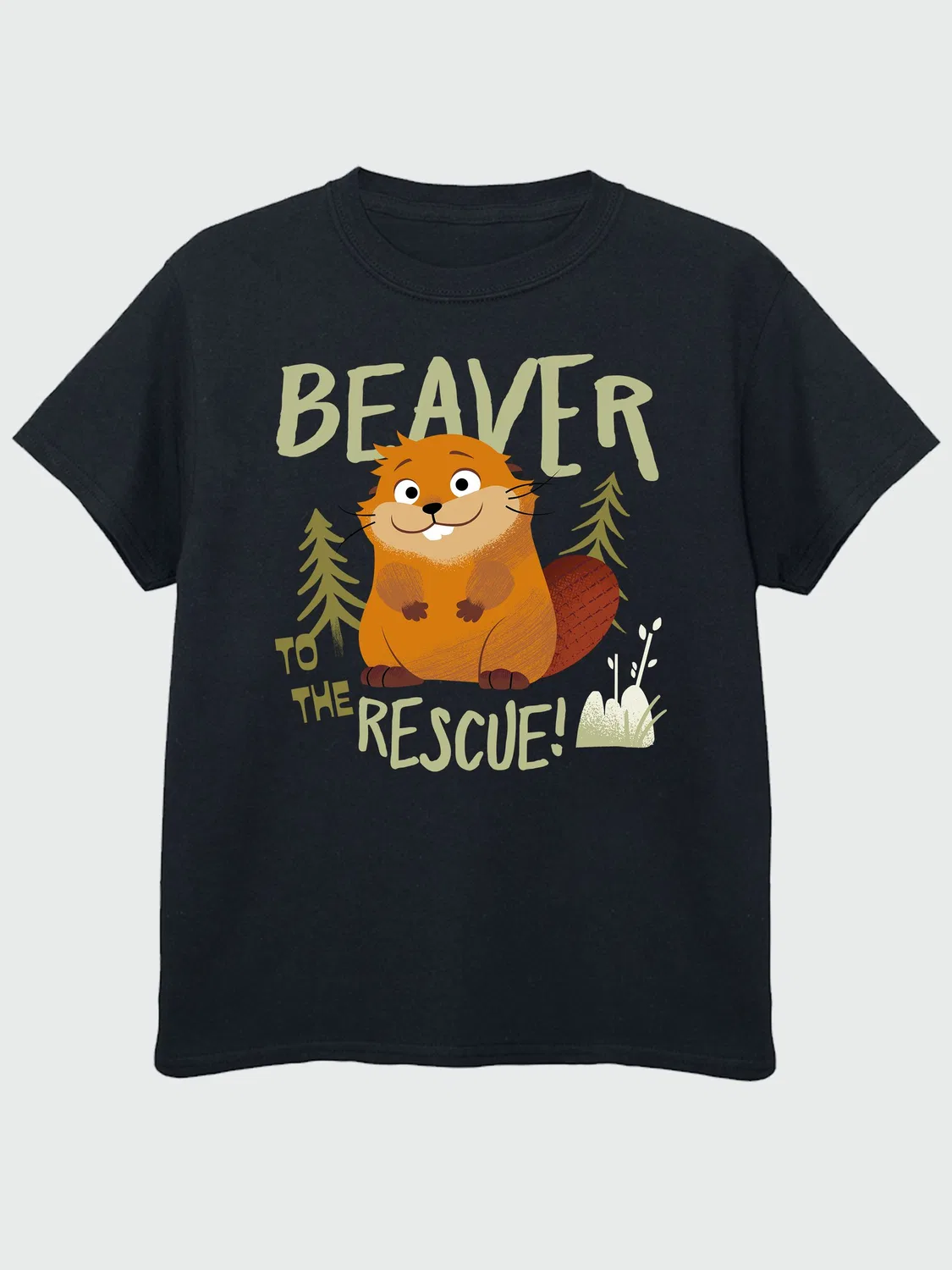 Футболка с принтом Hoppers Beaver To The Rescue Brands In, черный — фото 3