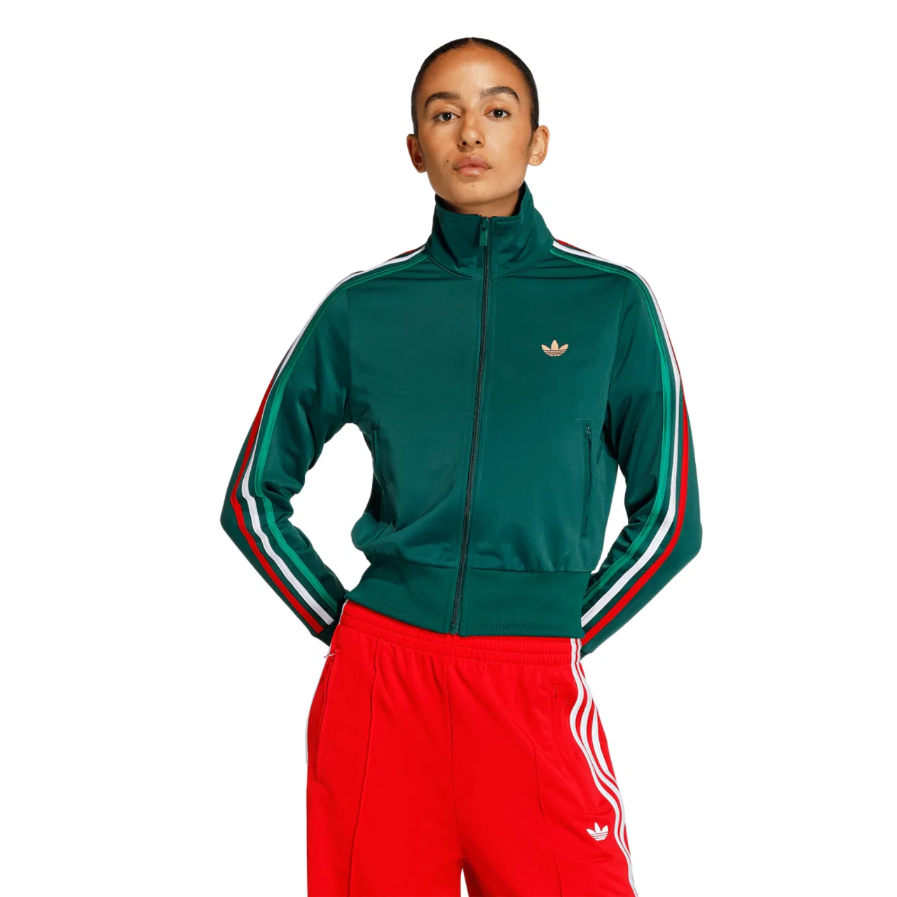 Женская куртка Firebird Classic Adidas Originals, цвет Bold Green/Team Dark Green/White