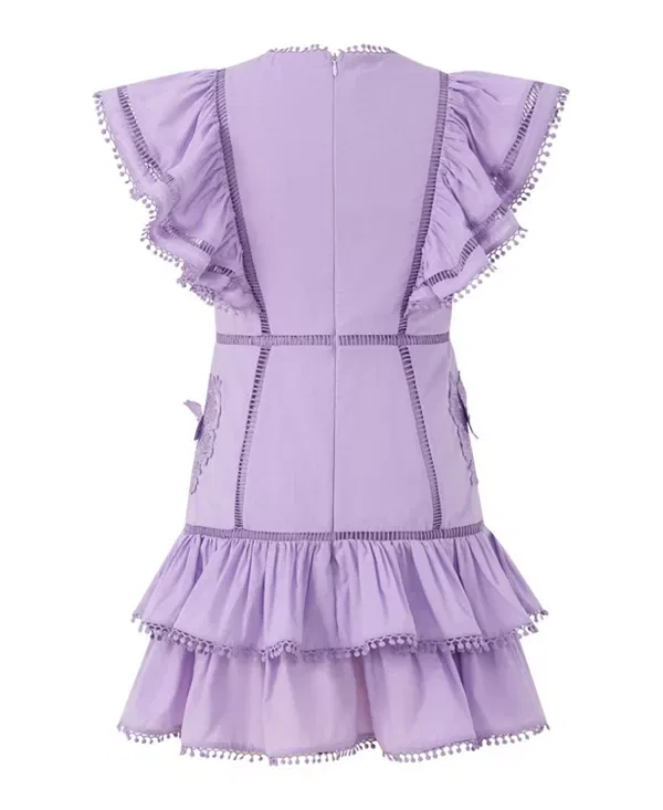Детское платье для девочек с воланами Carolyn Frill Marlo Kids, Lavender — фото 2