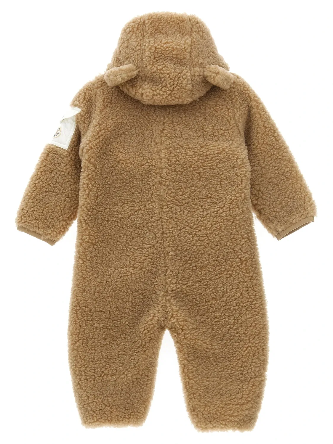Комбинезон с капюшоном Teddy Moncler Enfant, бежевый — фото 2
