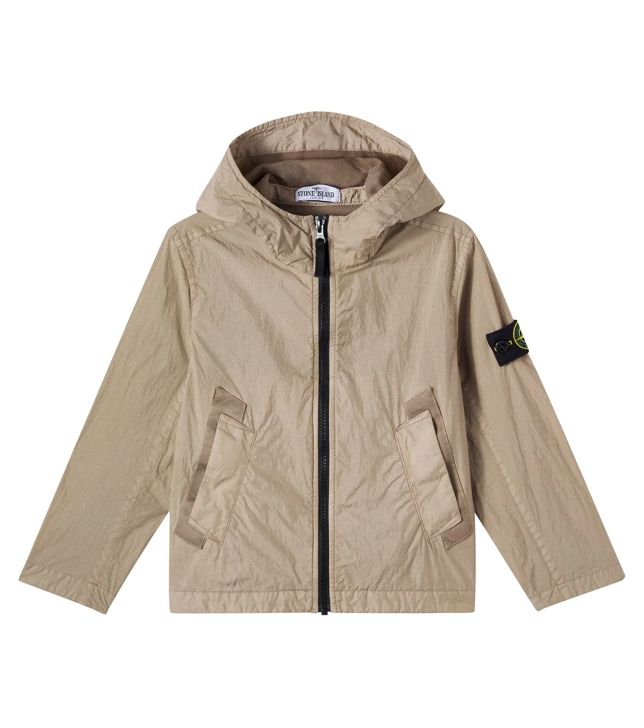 Легкая куртка с капюшоном Compass Stone Island Junior, серый
