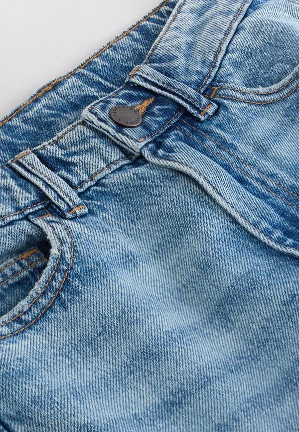 Шорты джинсовые Regular Fit Next, mid blue, синий — фото 3