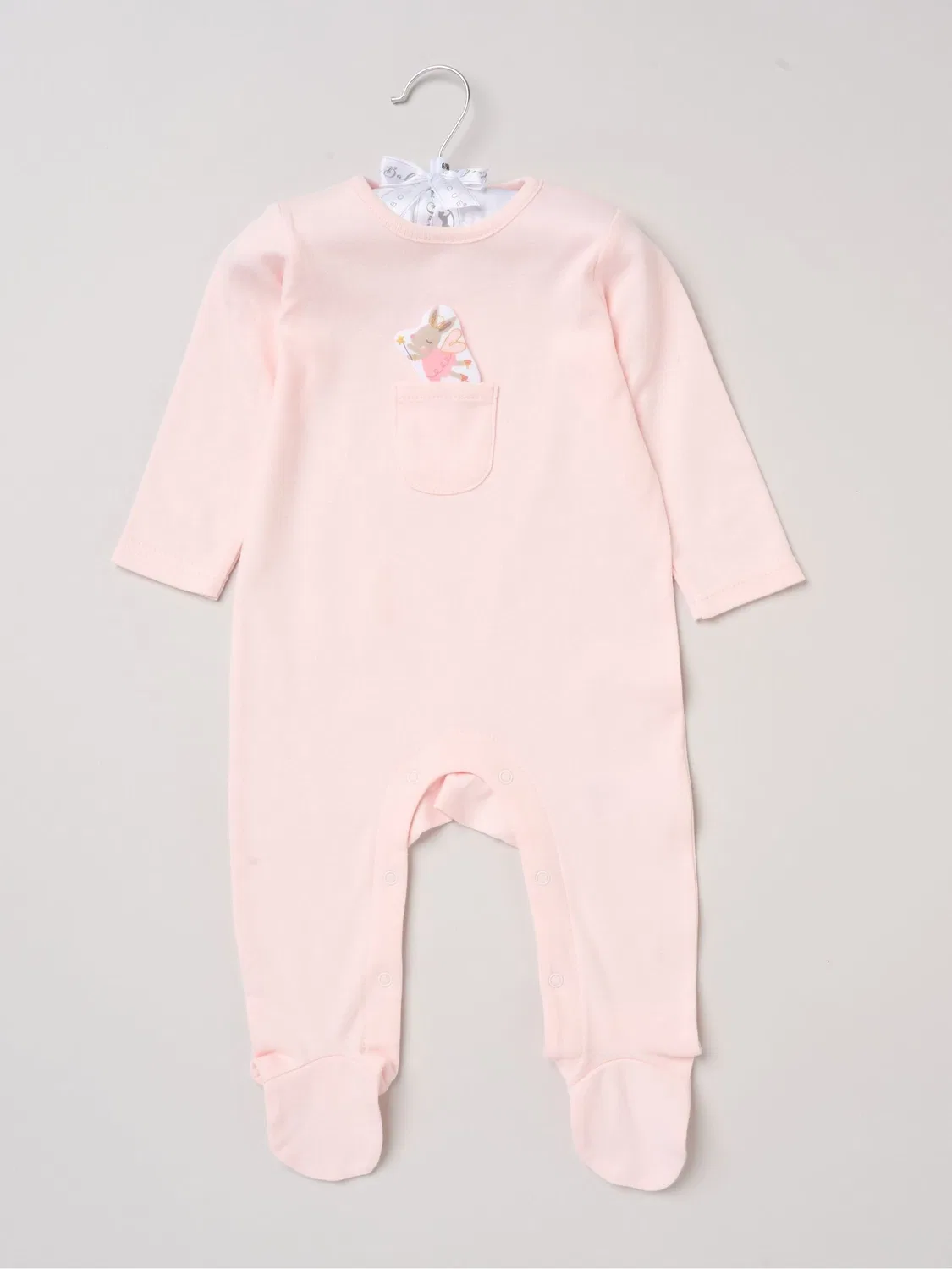 Боди-спальный мешок с аппликацией медведя и облаком Rock-A-Bye Baby Boutique, розовый