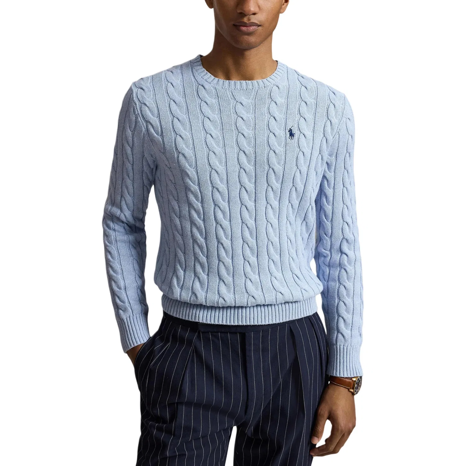 Мужской джемпер с круглым вырезом Polo Ralph Lauren, Blue — фото 3