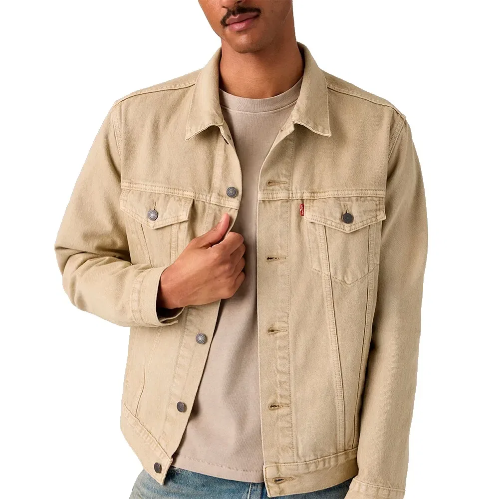 Мужская джинсовая куртка Levi's 72334, Beige — фото 4