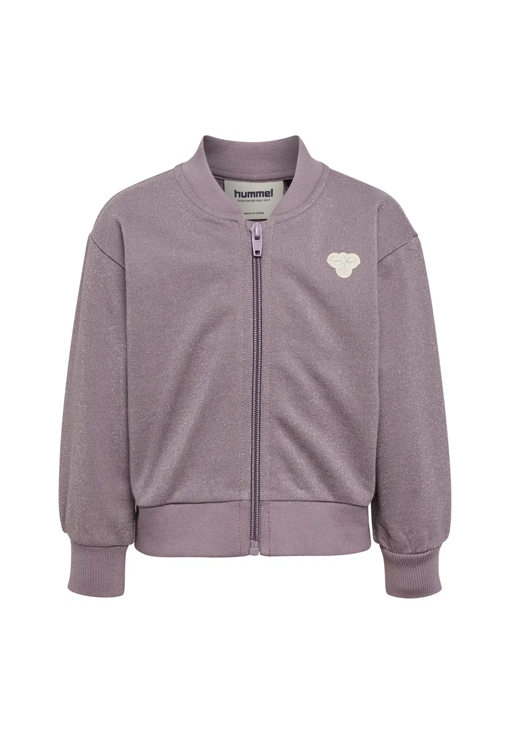 Hmlmini свободная куртка на молнии с пчелкой унисекс - куртка-бомбер Hummel, Gray Ridge