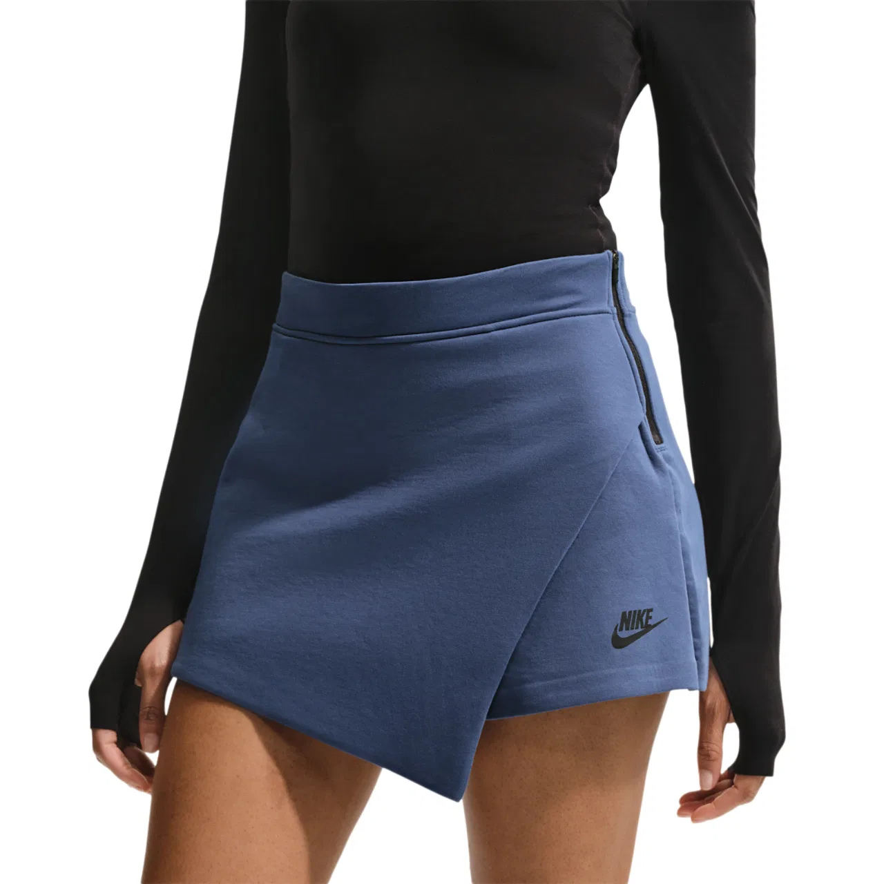 Женская юбка-шорты Tech Fleece Skort Nike, цвет Mystic Navy/Black