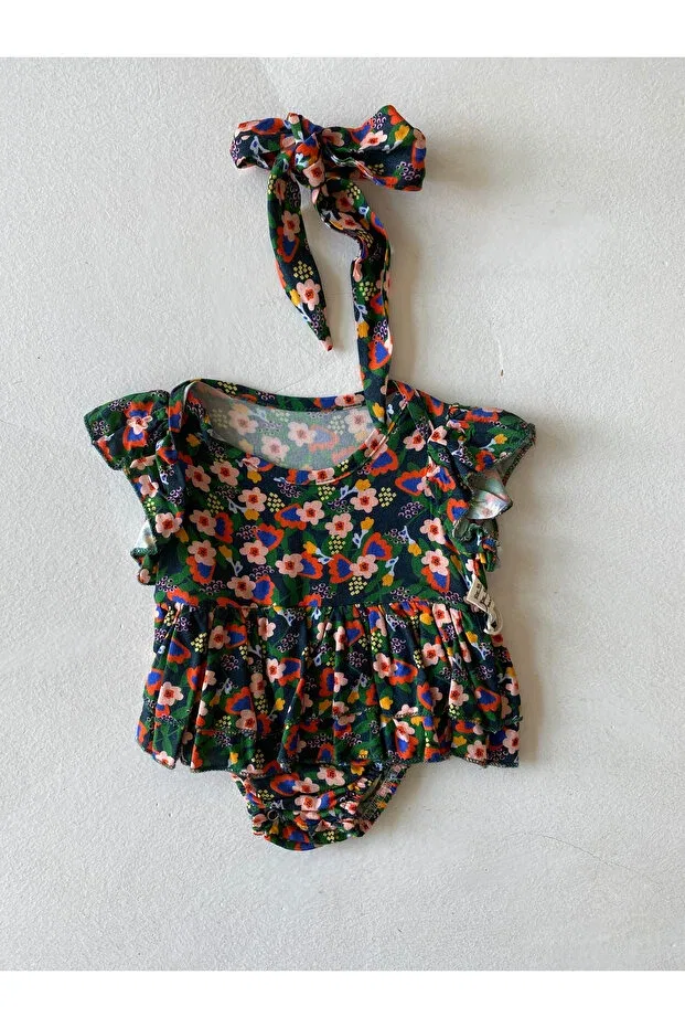 Детское платье для девочек хлопковое с оборками Rg Kidsstore, Navy Blue — фото 4