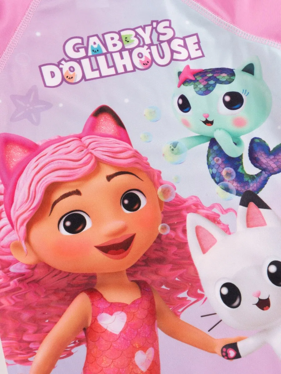 Спортивный купальник Gabby`s Dollhouse 'UV-Schutz 30' в розовом цвете — фото 4