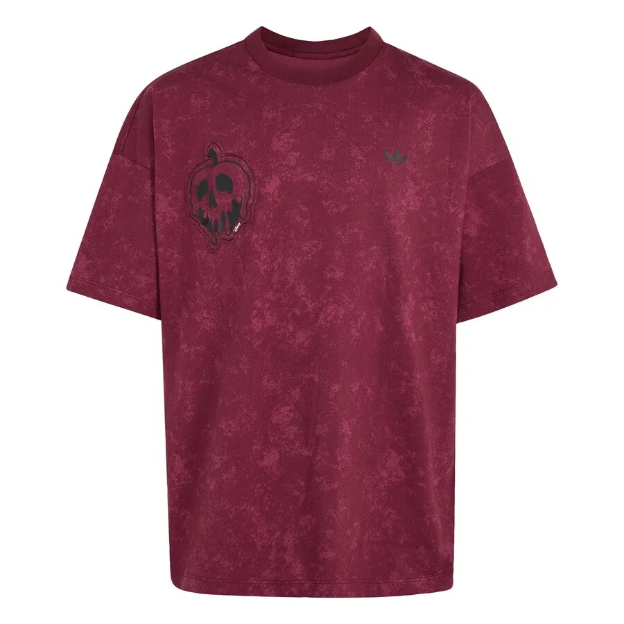 Футболка ADIDAS ORIGINALS «Злодеи Диснея» темно-красного цвета