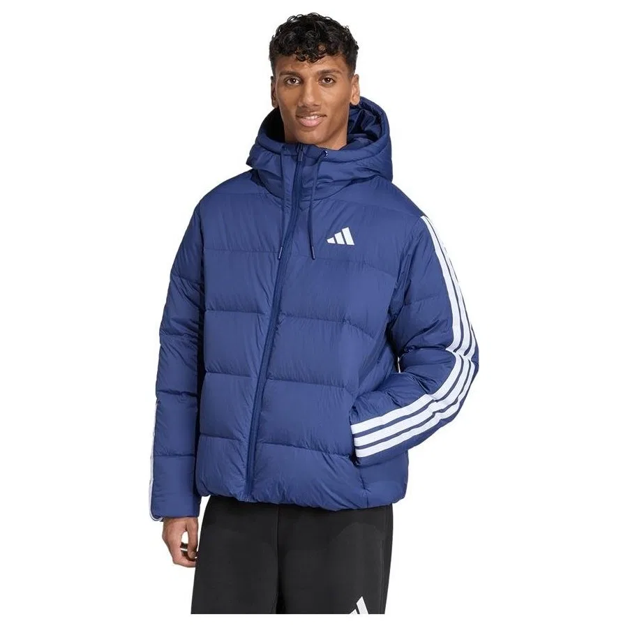 Мужской утепленный пуховик с капюшоном Ess 3s P D Hd J adidas, Синий — фото 2