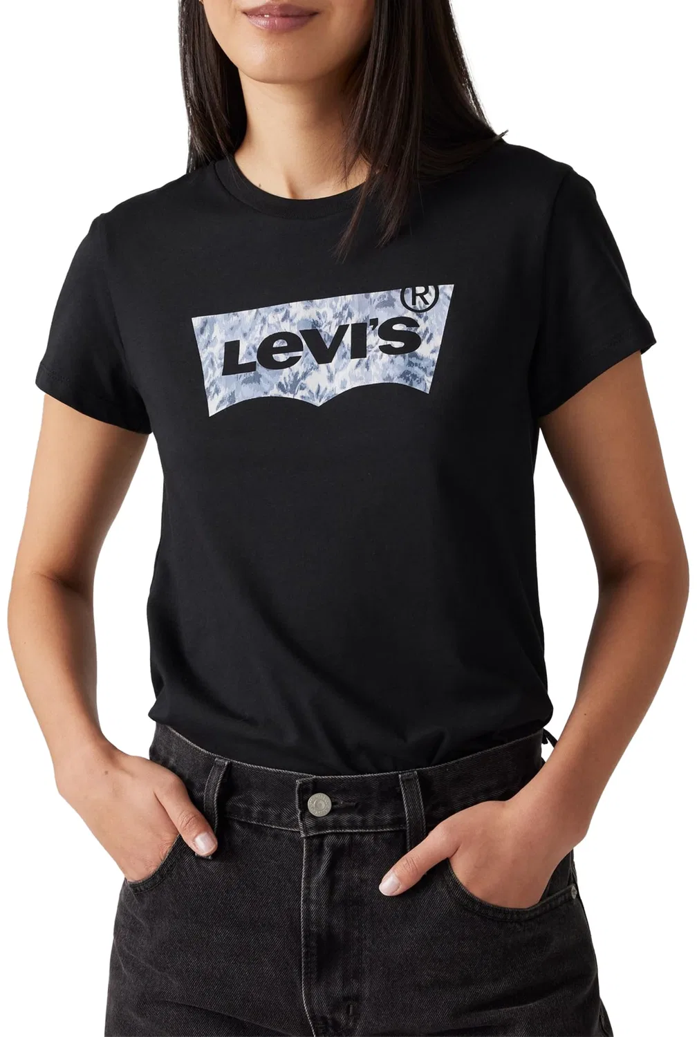 Женская футболка The Perfect Tee Levi's, Ophelia Floral Bw Fi — фото 3