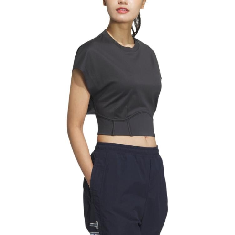 Футболка COLORBLOCK женская черная Adidas — фото 4