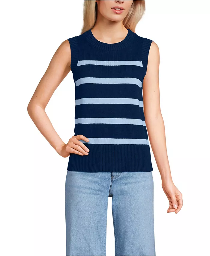

Женский свитер Drifter Easy Vest Lands' End, синий