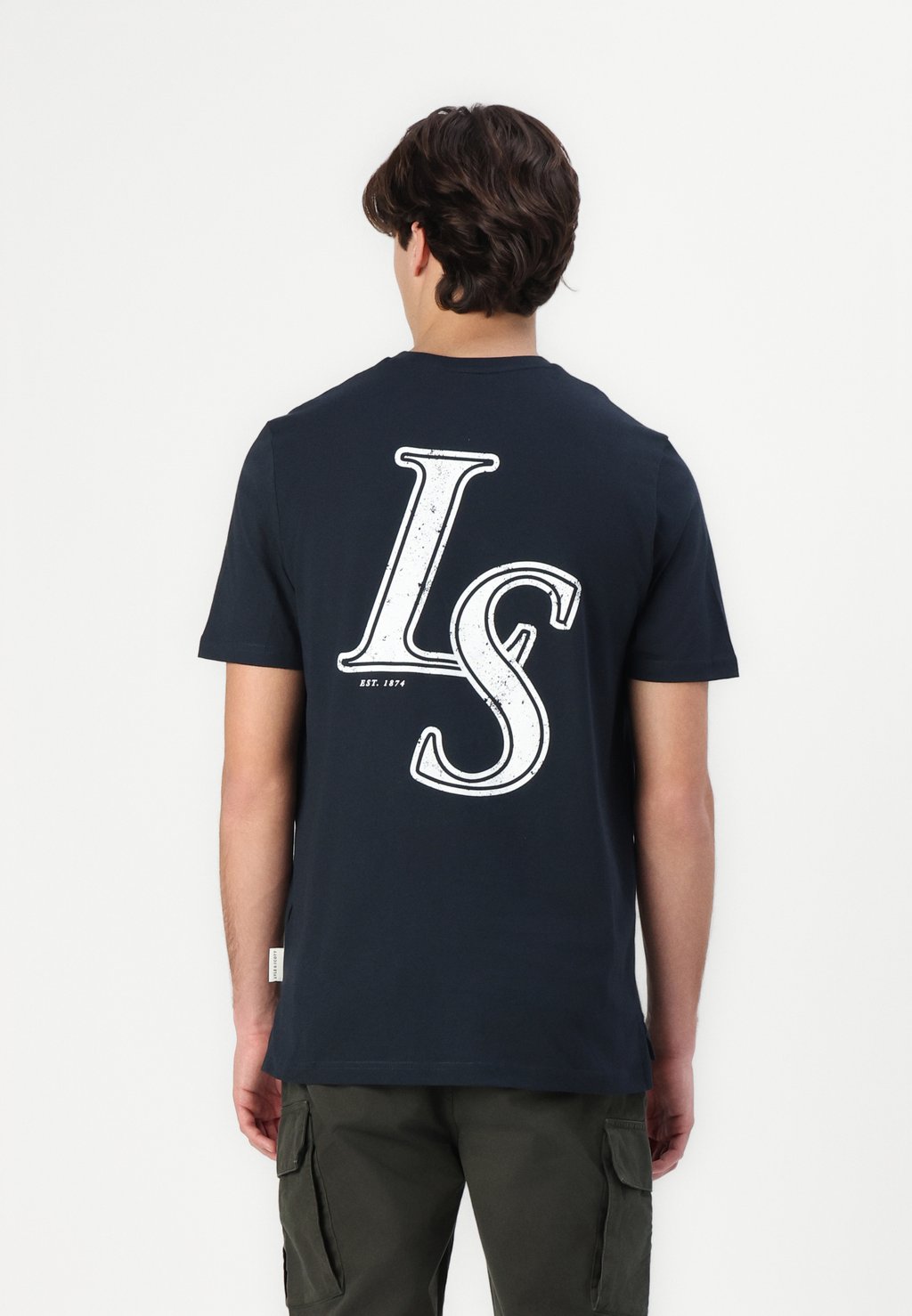 

Футболка с принтом EMBLEM GRAPHIC Lyle & Scott, темно-синий