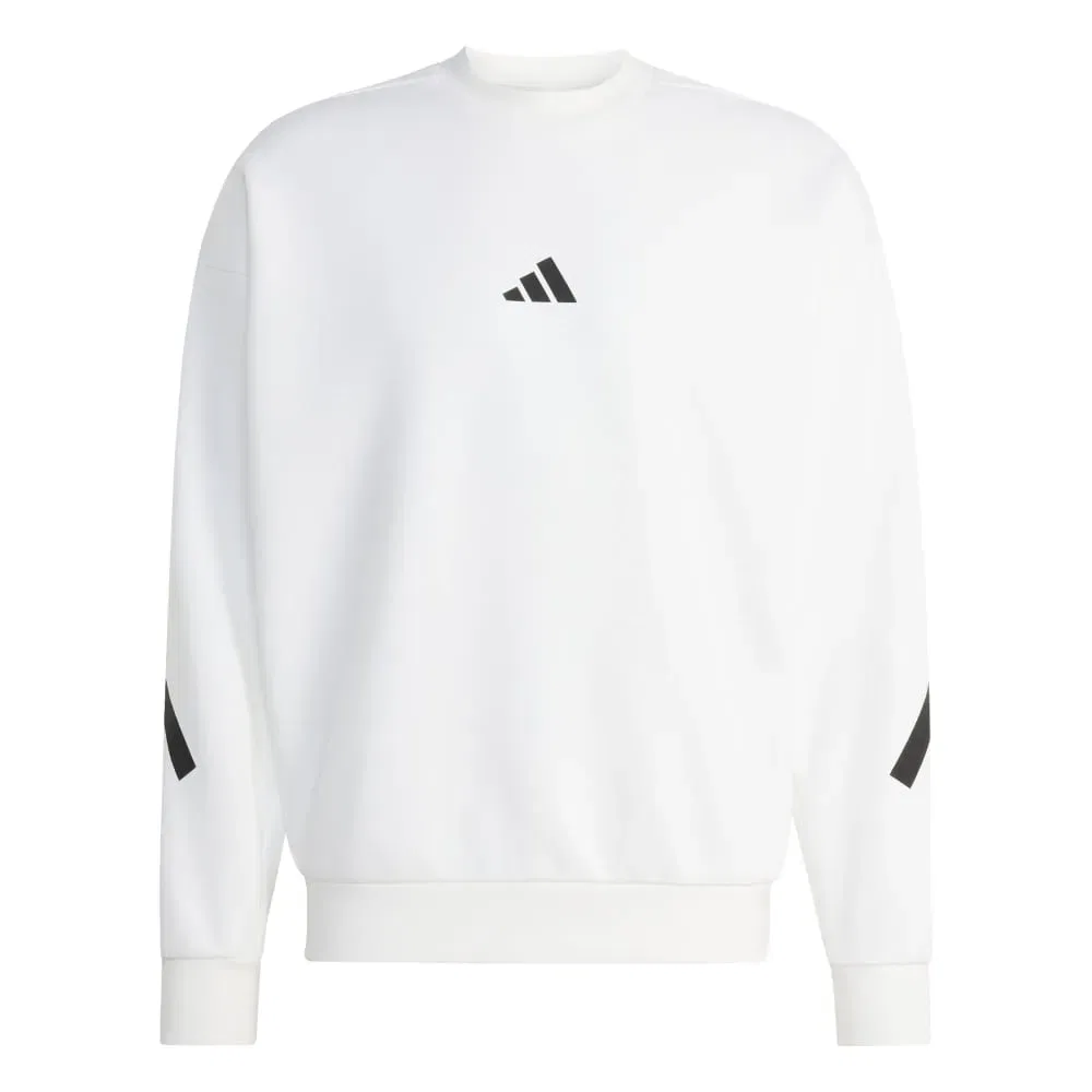 Мужской свитшот с круглым вырезом Z.N.E. Adidas, White — фото 3
