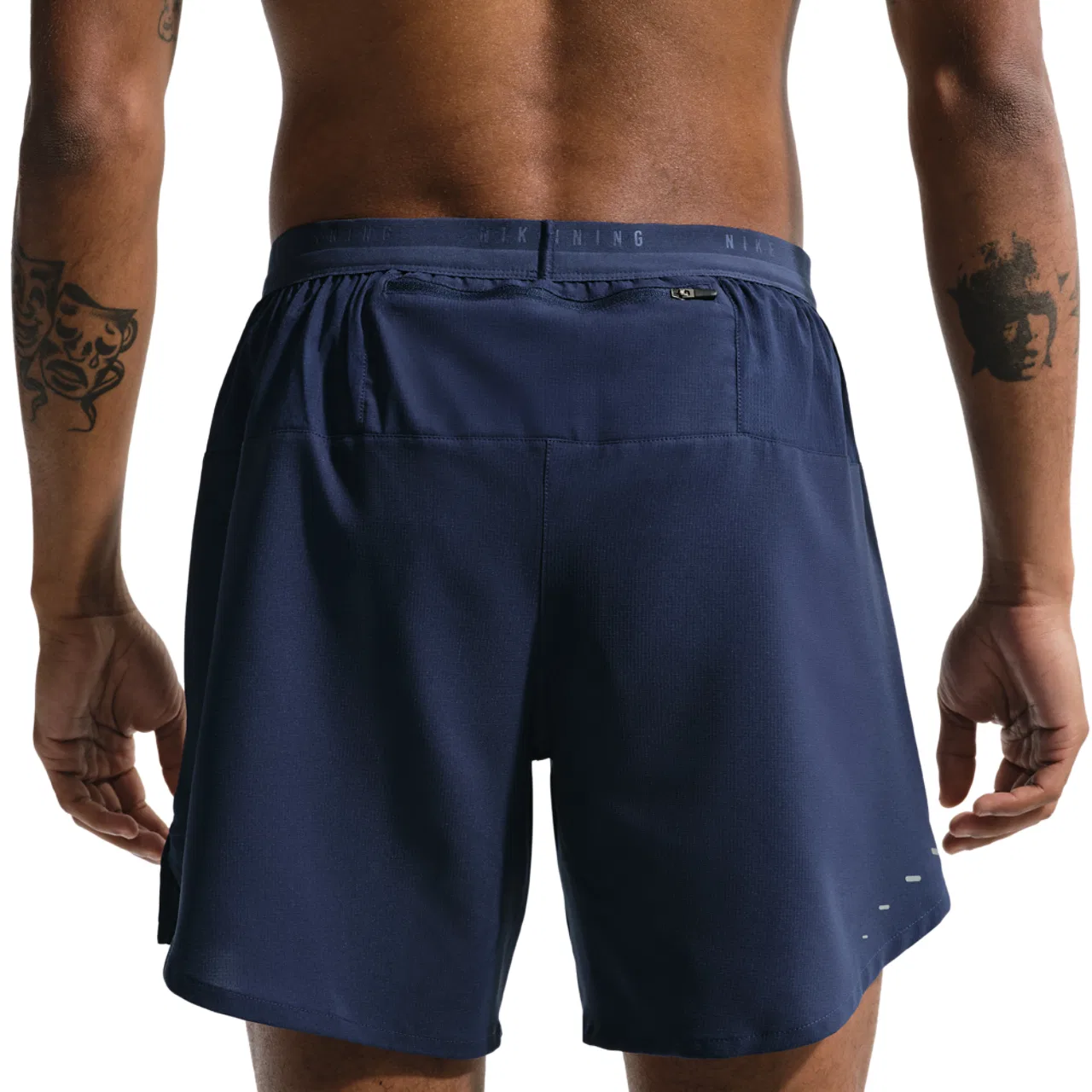 Мужские шорты с длинным рукавом Nike Dri-FIT Stride 2in1, Midnight Navy Reflective Silver — фото 2