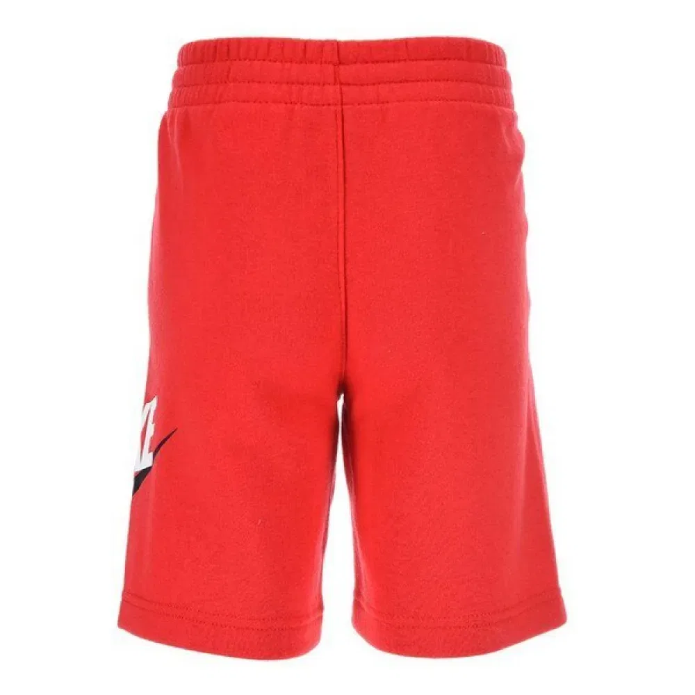 Детские шорты из футера с затяжками Nike Club Hbr Fit, Red — фото 2