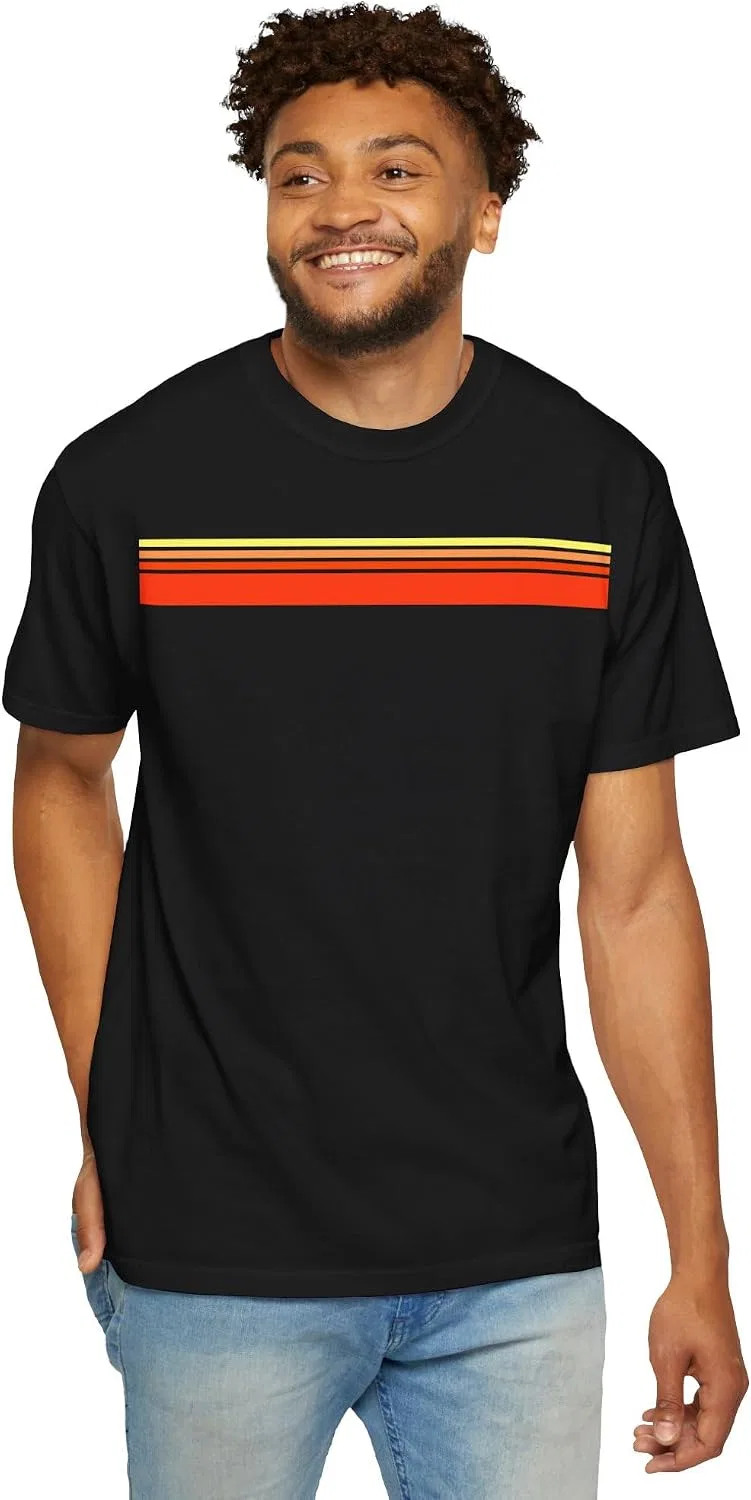 Мужская футболка ретро-стиль Comfort Colors 1717, Black — фото 2