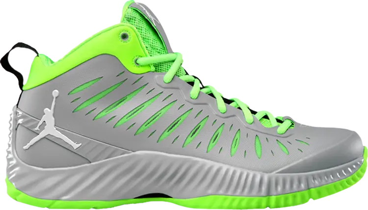 

Кроссовки Jordan Super.Fly Wolf Grey Electric Green, серый