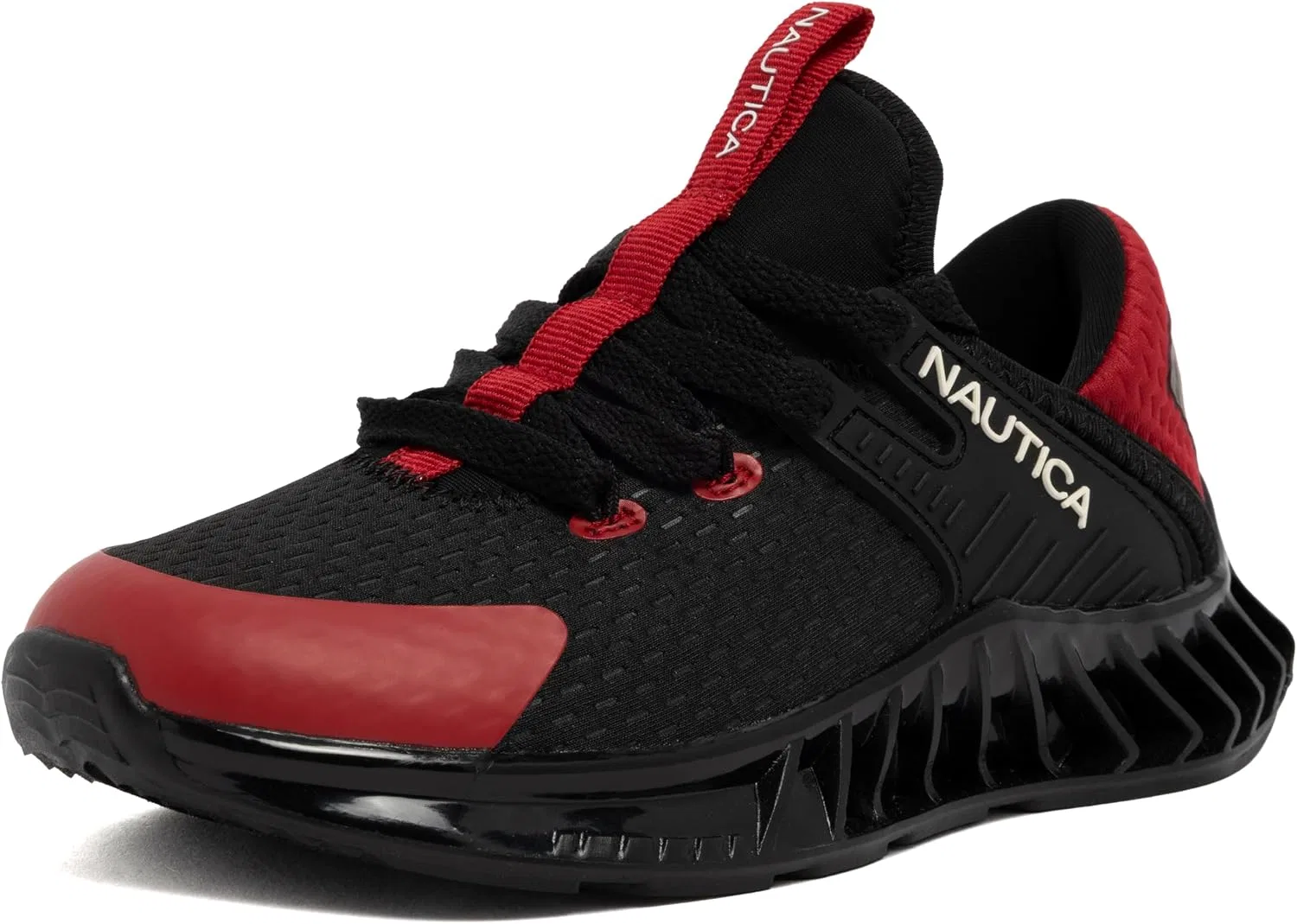 Детские кроссовки с сетчатым верхом Nautica, Black Red-Kediri
