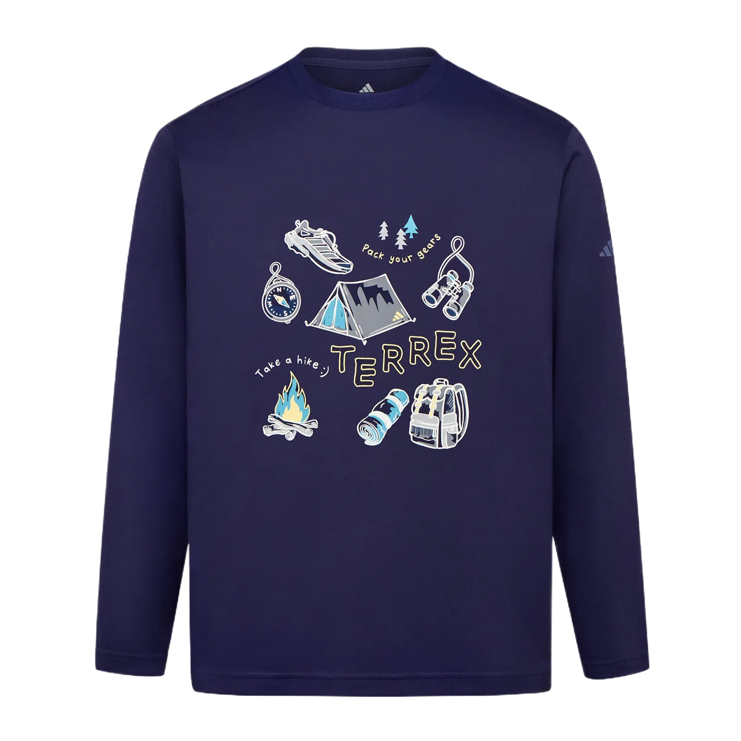 Футболка унисекс с круглым вырезом Terrex Dark Ink Blue Adidas, Dark Ink Blue