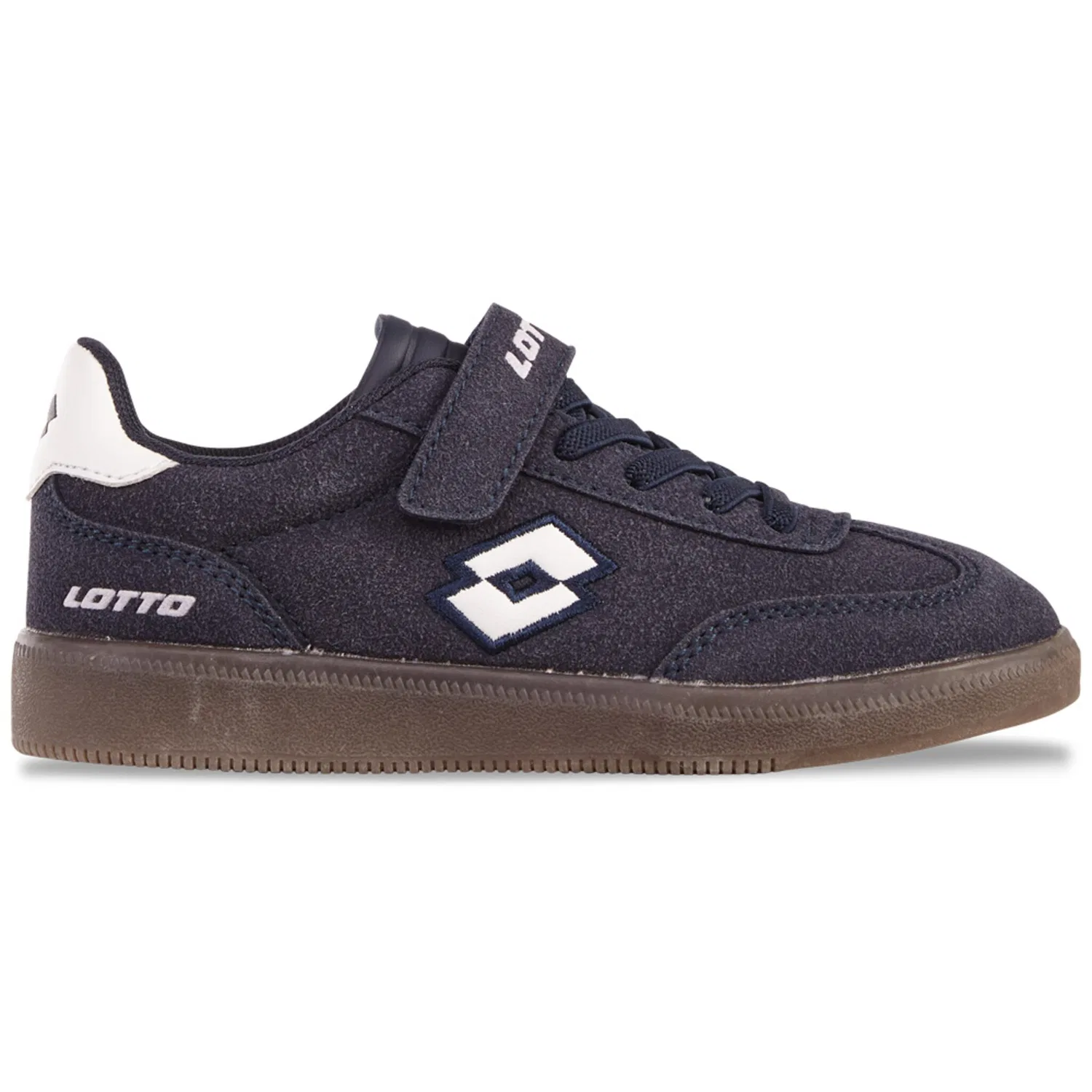 Детские спортивные кроссовки на эластичных шнурках Lotto, Navy-White