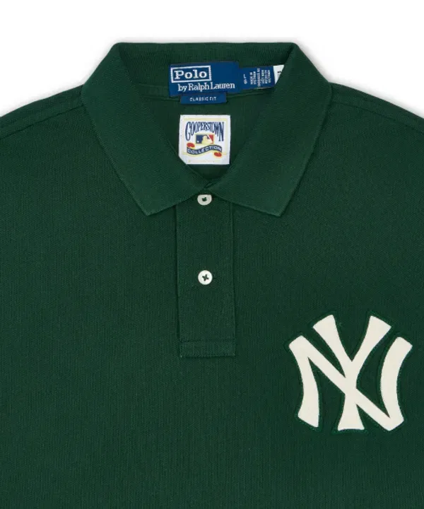 Поло с принтом Yankees, Polo Ralph Lauren, зеленый — фото 3