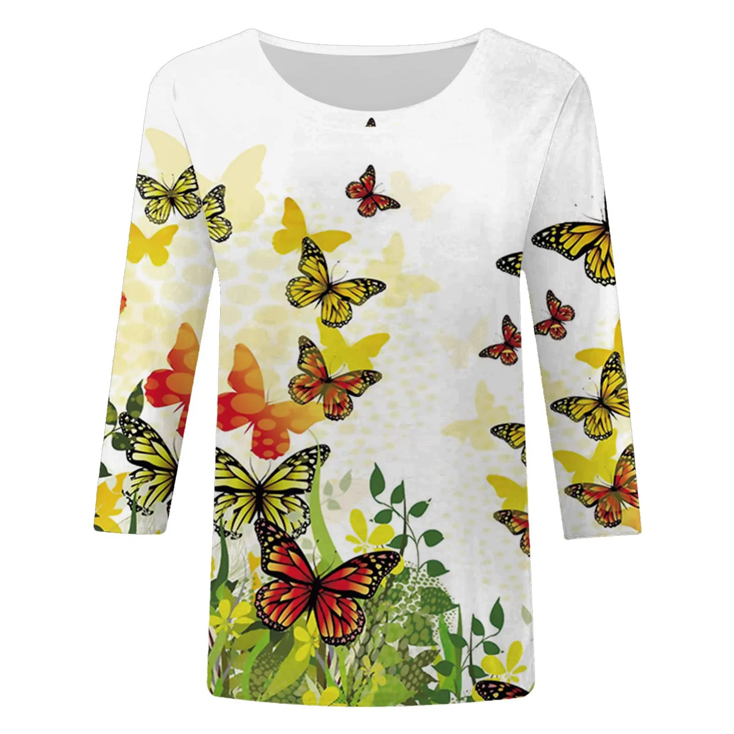 Женская футболка с рукавом 3/4 Night Shirt Half Sleeve, A-green — фото 3