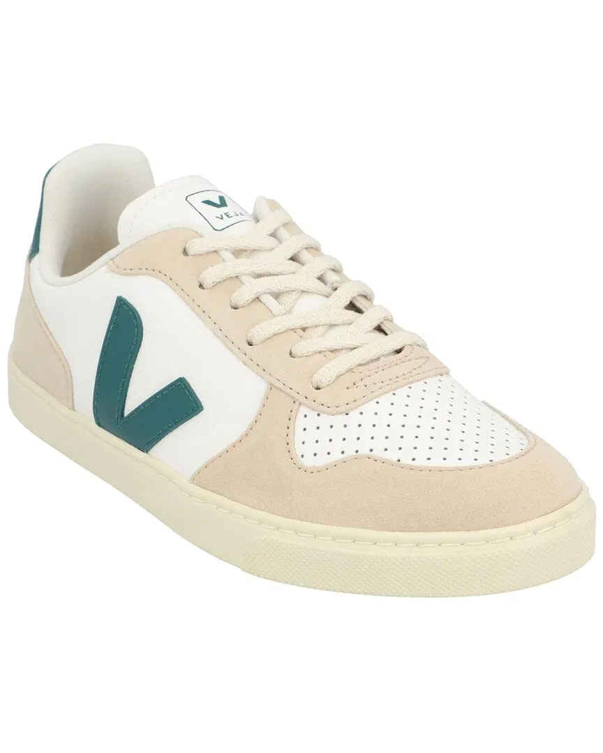 Детские кожаные кроссовки на шнуровке VEJA, White