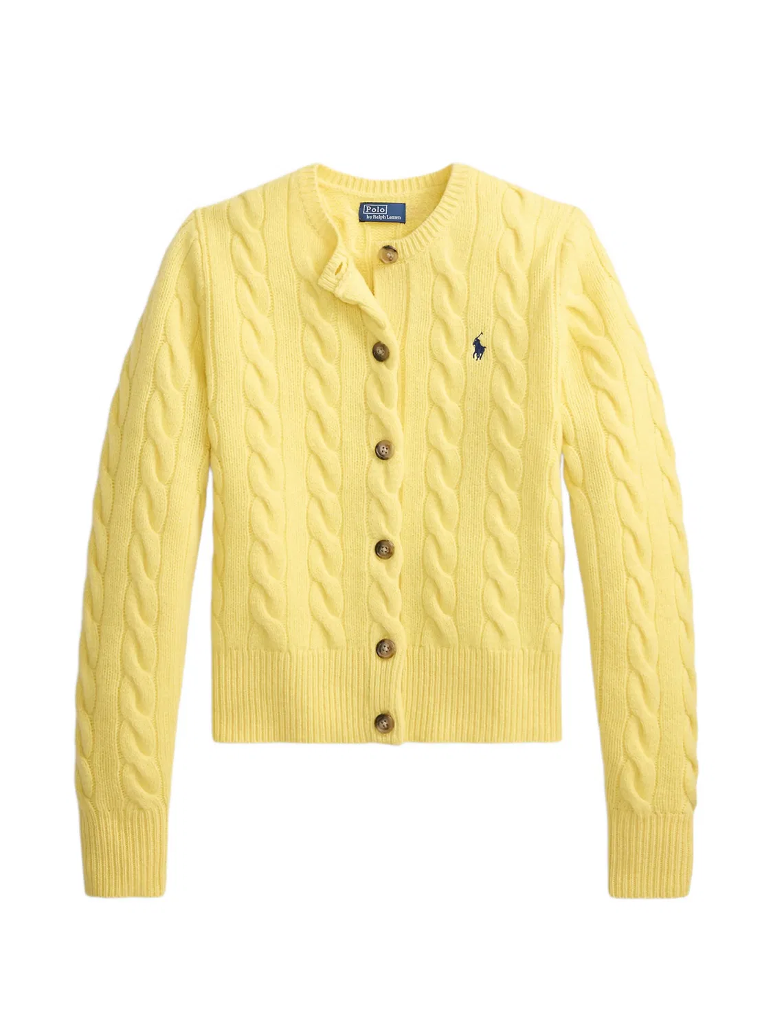 Polo Ralph Lauren Кардиган из шерсти и кашемира желтый