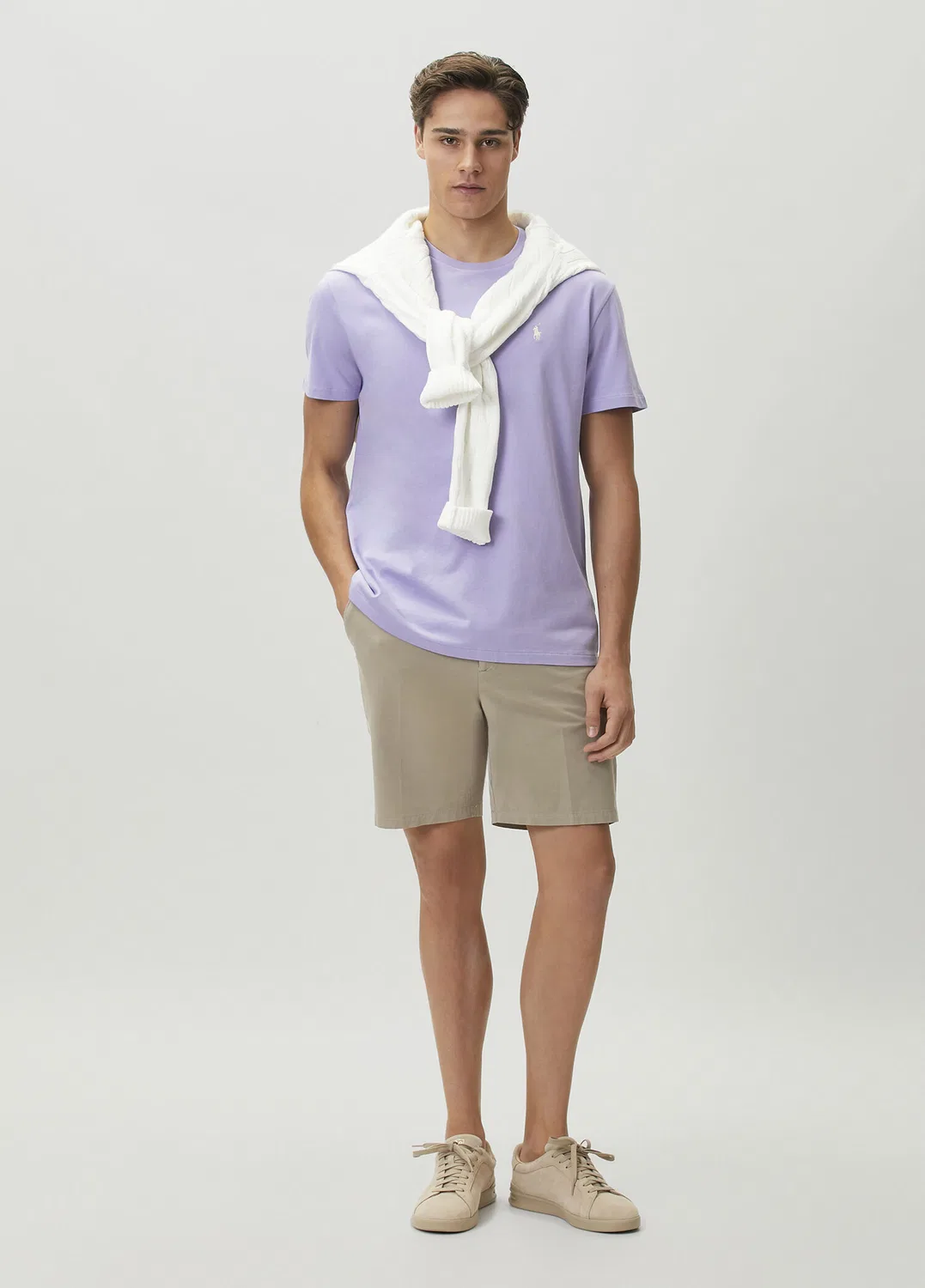 Футболка Classic Fit Mor Jersey Polo Ralph Lauren, purple — фото 2