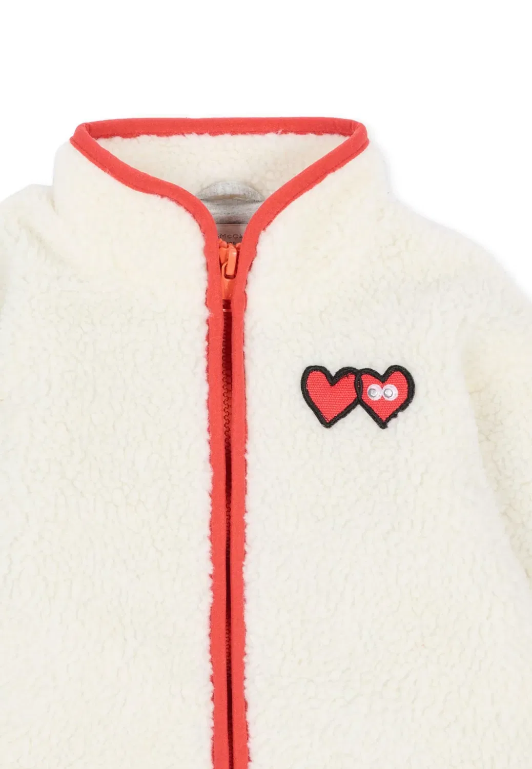 Giacca invernale - флисовая куртка Stella Mccartney Kids, Ivory — фото 3
