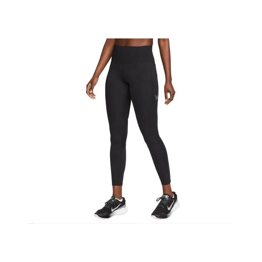 Тайтсы для фитнеса Nike Dri-Fit Fast, Черный