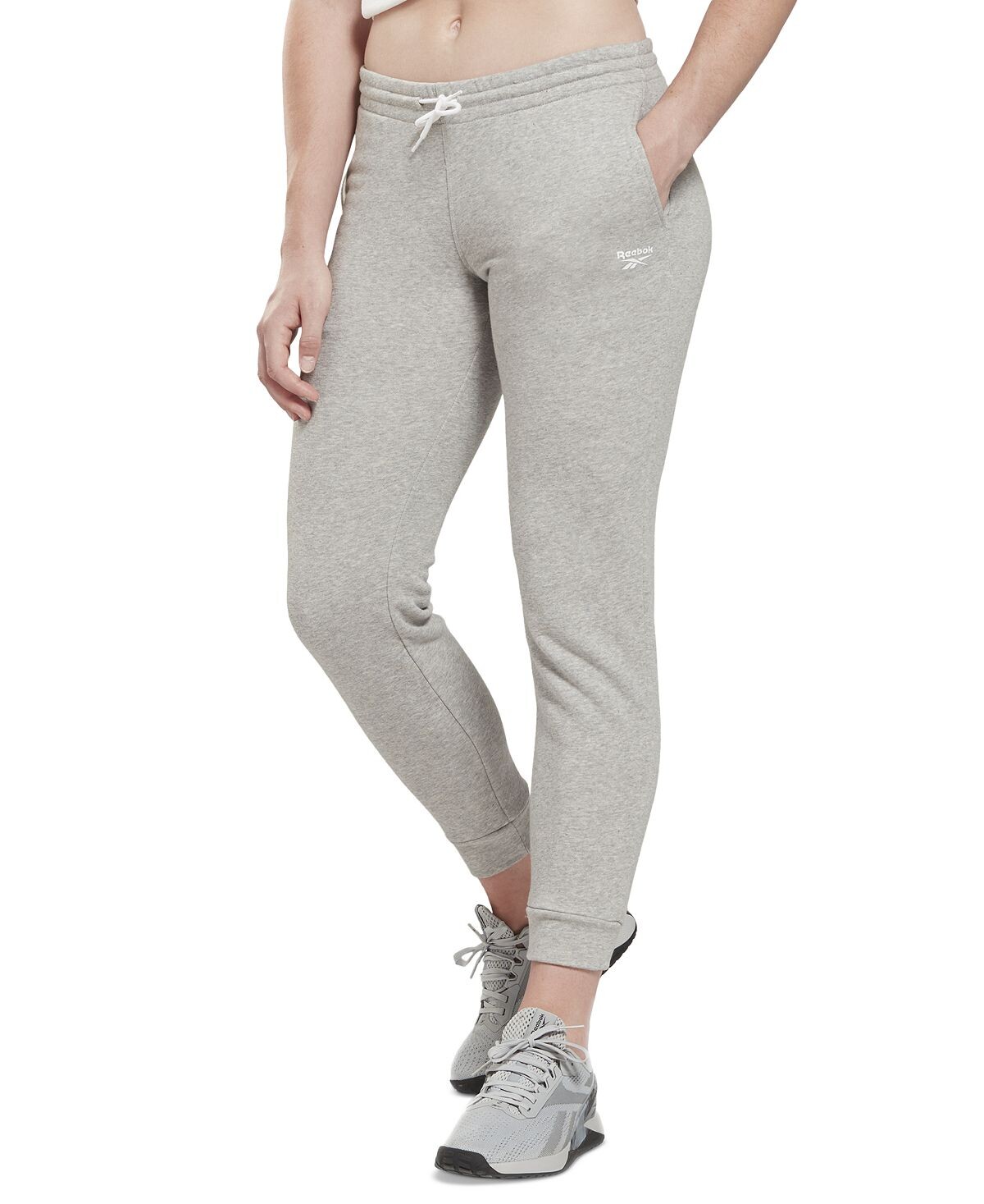 

Спортивные брюки Reebok Identity Drawstring French Terry, серый