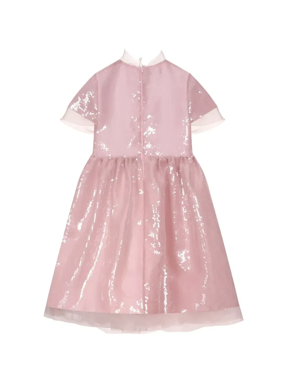 Платье декорированное пайетками и бантом Elie Saab Junior, розовый — фото 2