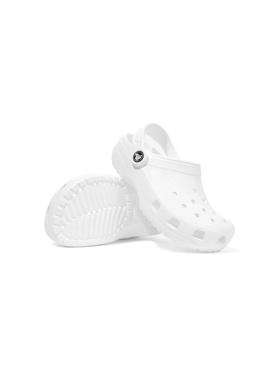 Классические перфорированные сандали Crocs, белый — фото 4