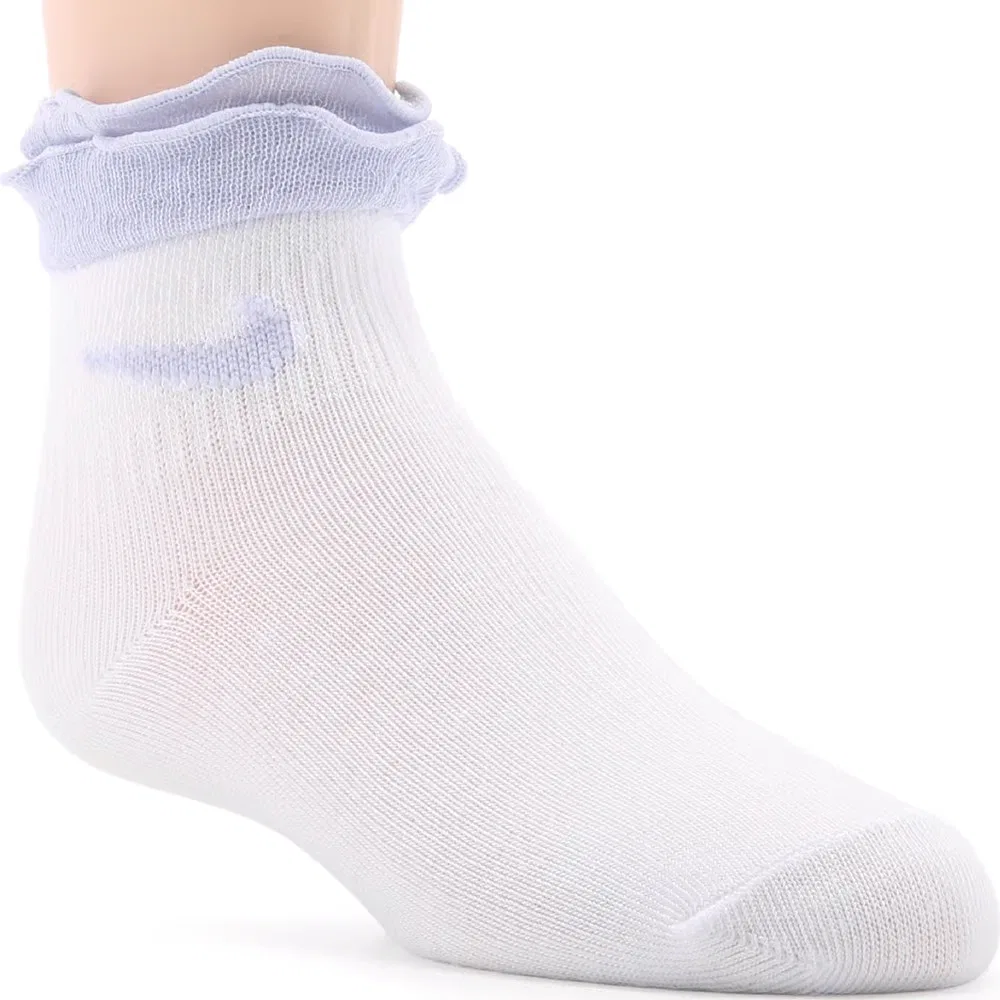 Набор из 6 детских носков до щиколотки с оборками Nike, White Assorted — фото 2