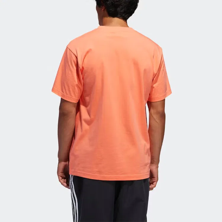 Футболка спортивная с принтом Originals Adidas, оранжевый — фото 3