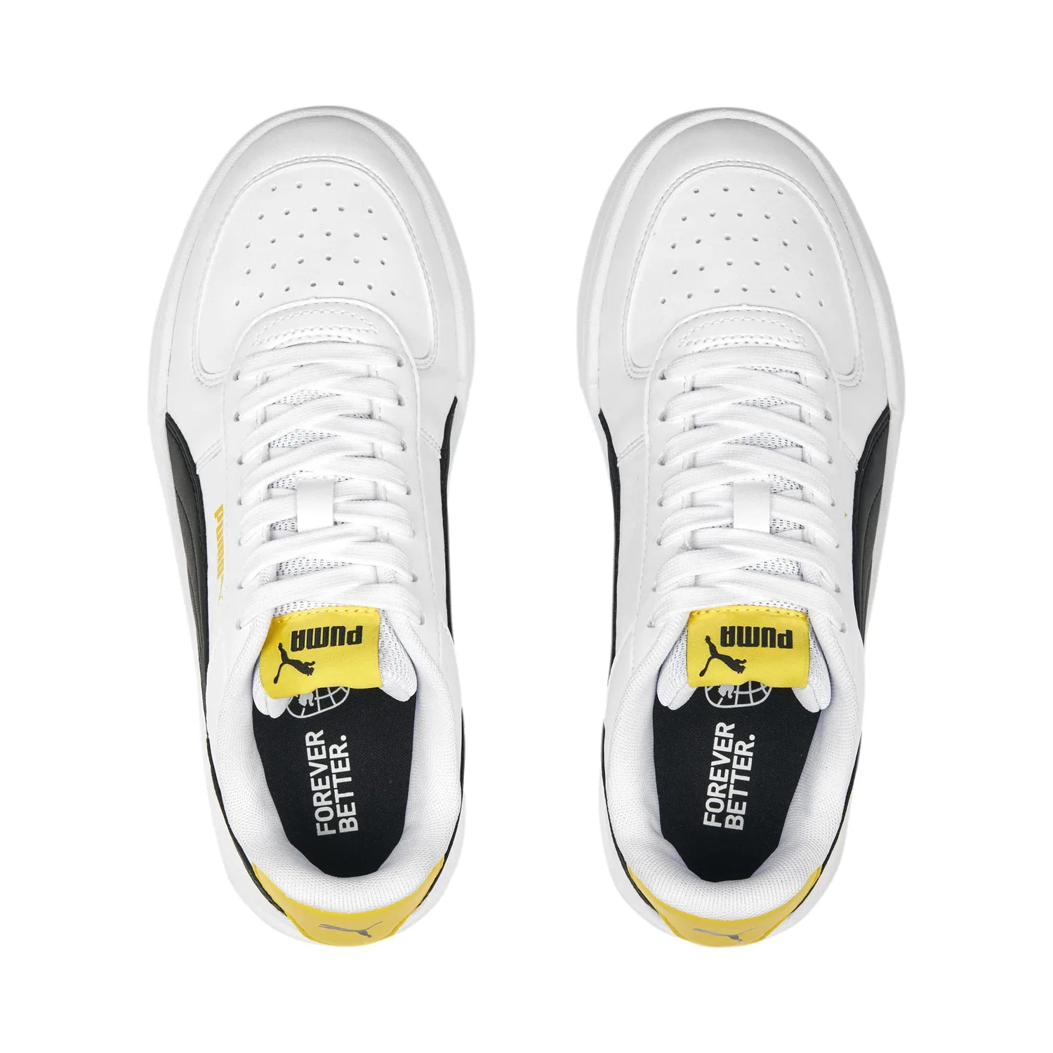 Детские кроссовки для мальчиков с закрытым носком Drift Cat 5 L Sf Kids PUMA PUMA White PUMA Black Yellow — фото 4