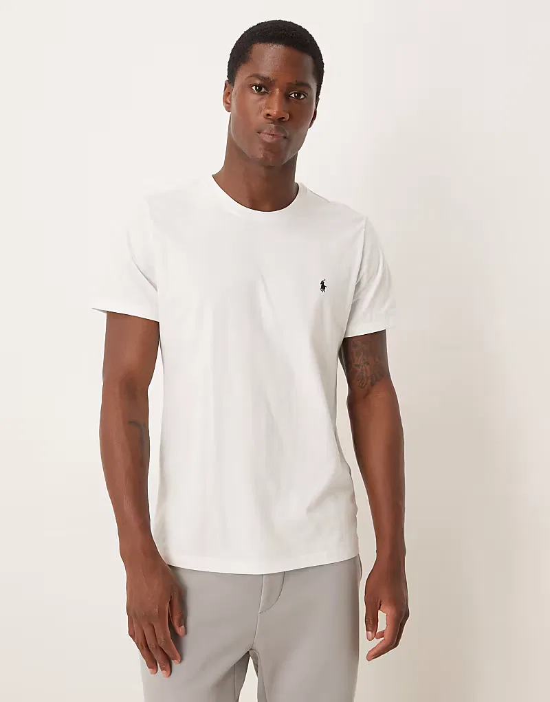 Мягкая хлопковая футболка с логотипом Polo Ralph Lauren, белый