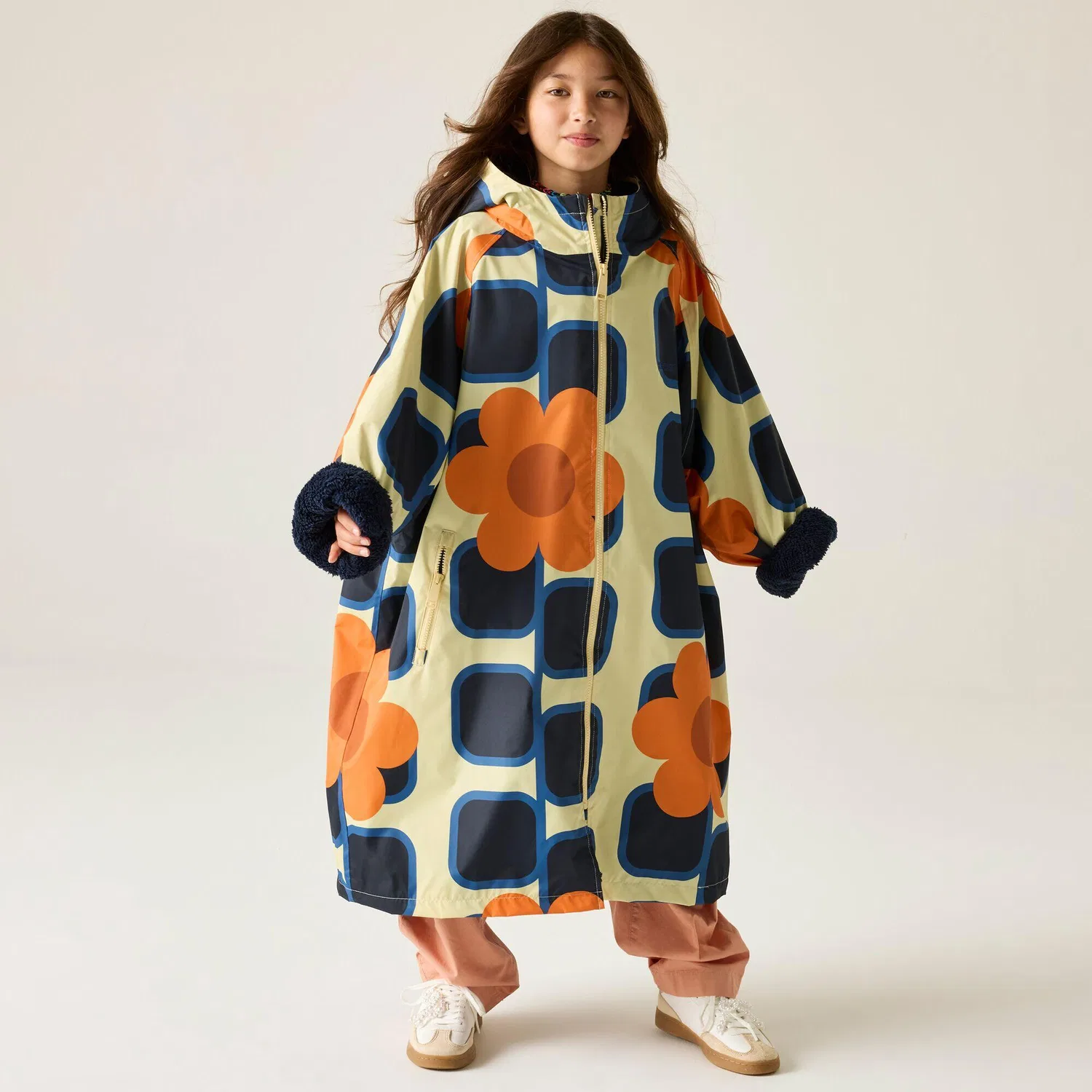 Детский дождевик с принтом Regatta Orla Kiely, Navyblau