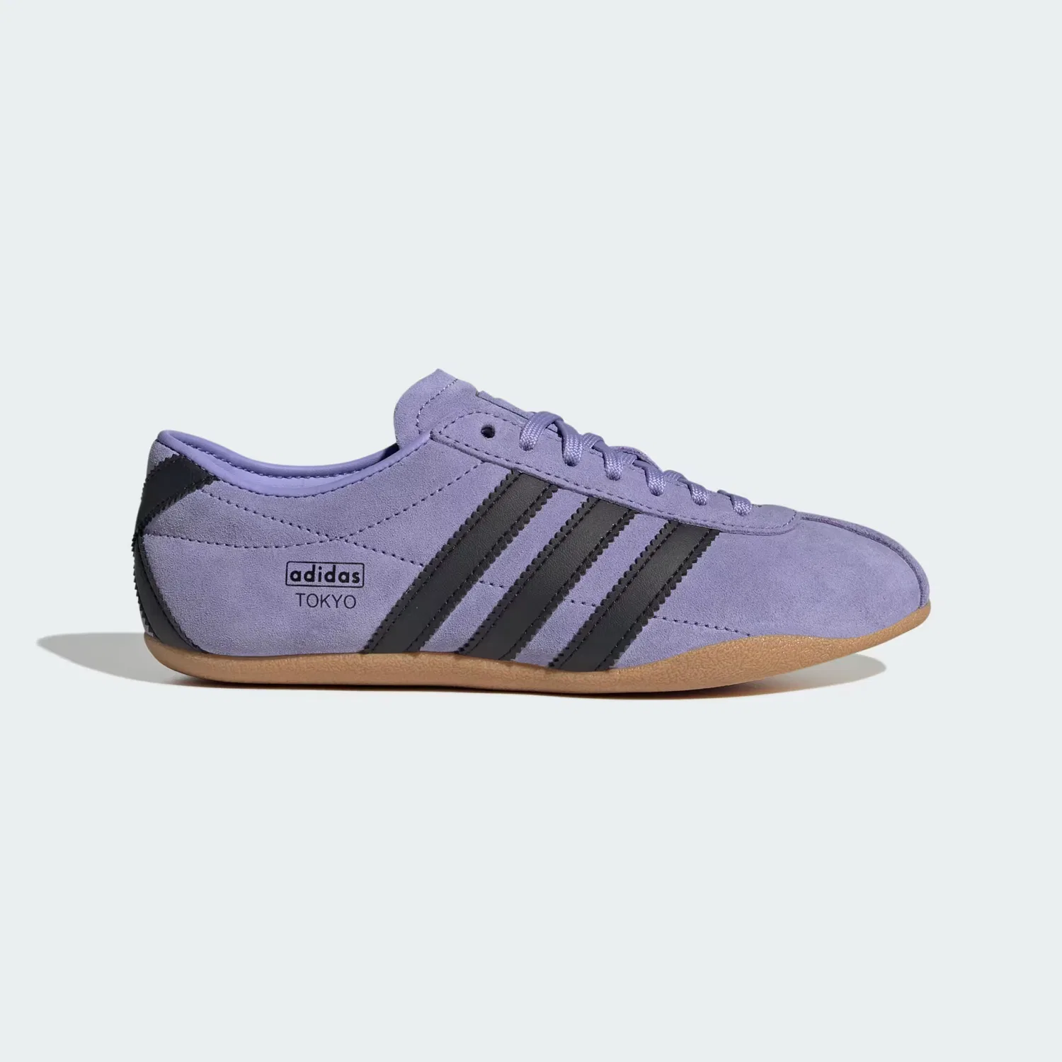 Детские кроссовки с кожаным верхом Tokyo Shoes Adidas Originals, светло-фиолетовый/черный/gum