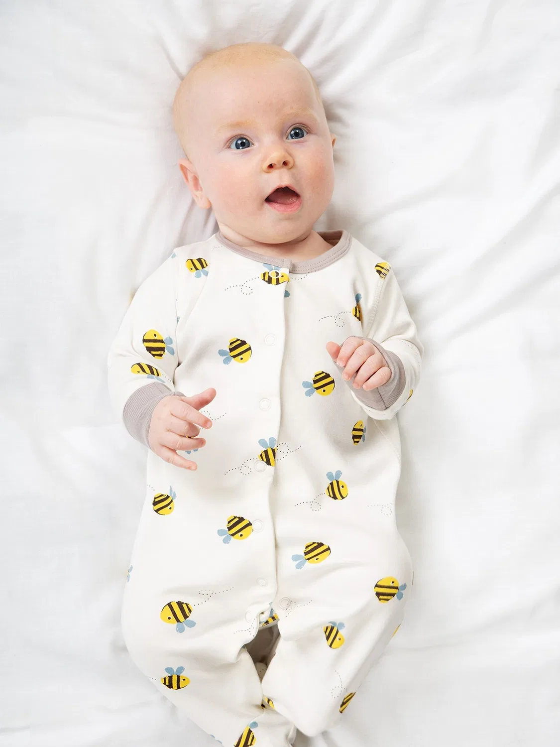 Комплект из 3 предметов Buzzy Bee Frugi, кремовый — фото 2