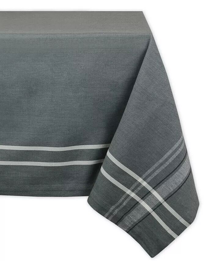 

Французская скатерть из шамбре 60 x 120 дюймов Design Imports, серый