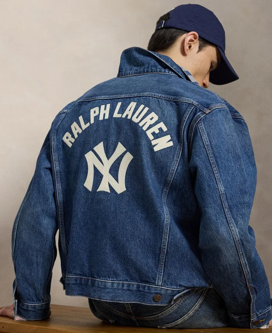 Джинсовая куртка-трактор с вышивкой New York Yankees Polo Ralph Lauren, Elliots — фото 4