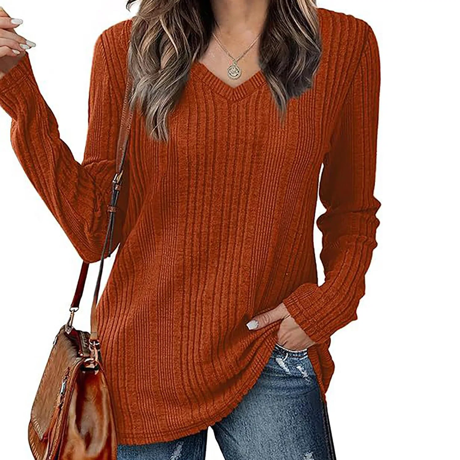 Женский свитер с v-образным вырезом Kindness Sweater, A — фото 4