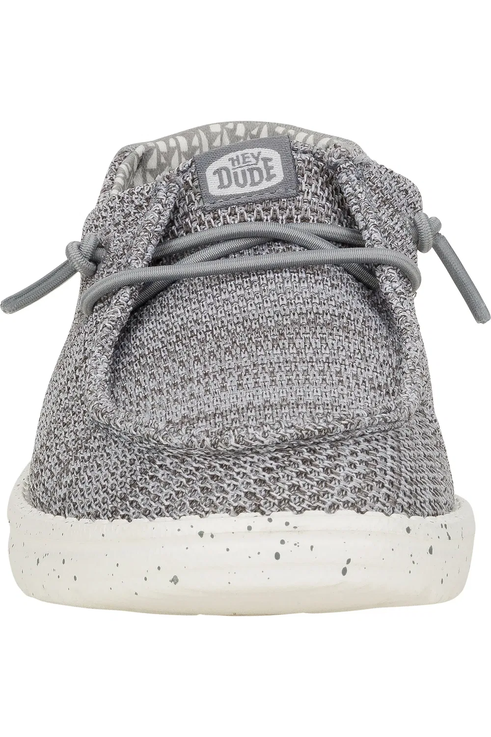 Детские ботинки чукка на шнурках эластичных Wally Stretch Sox Slip-On Hey Dude, серый — фото 4