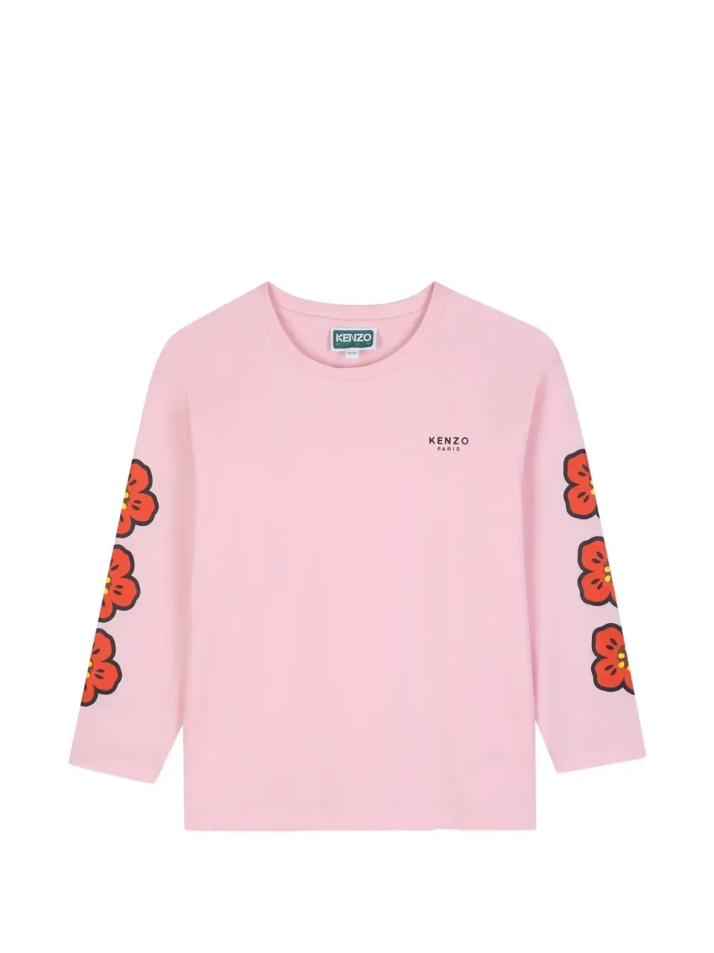 Футболка с принтом Boke Flower Kenzo Kids, розовый